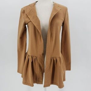 NWOT Nommo Tan Cardigan Jacket Womens Small